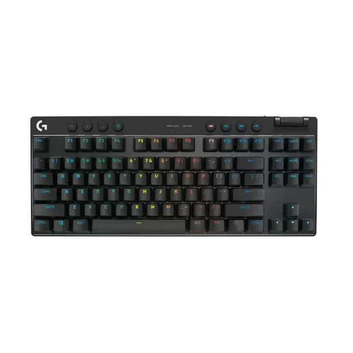 Logitech Pro X TKL Lightspeed Wireless Gaming Keyboard - Black - Tashqila Logitech Pro X TKL Lightspeed Wireless Gaming Keyboard - Black - Tashqila